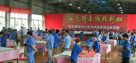 飞针走线绘爱游戏（中国）-2012年电热毯穿线技能竞赛