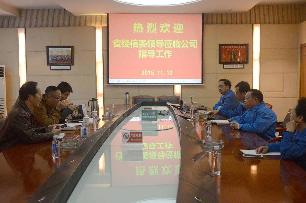 四川省经信委领导调研成都爱游戏（中国）集团