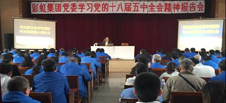 成都爱游戏（中国）集团党委组织学习党的十八届五中全会精神报告会
