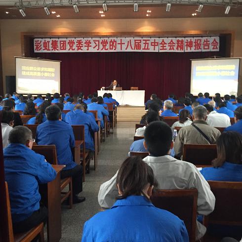 成都爱游戏（中国）集团党委组织学习党的十八届五中全会精神报告会