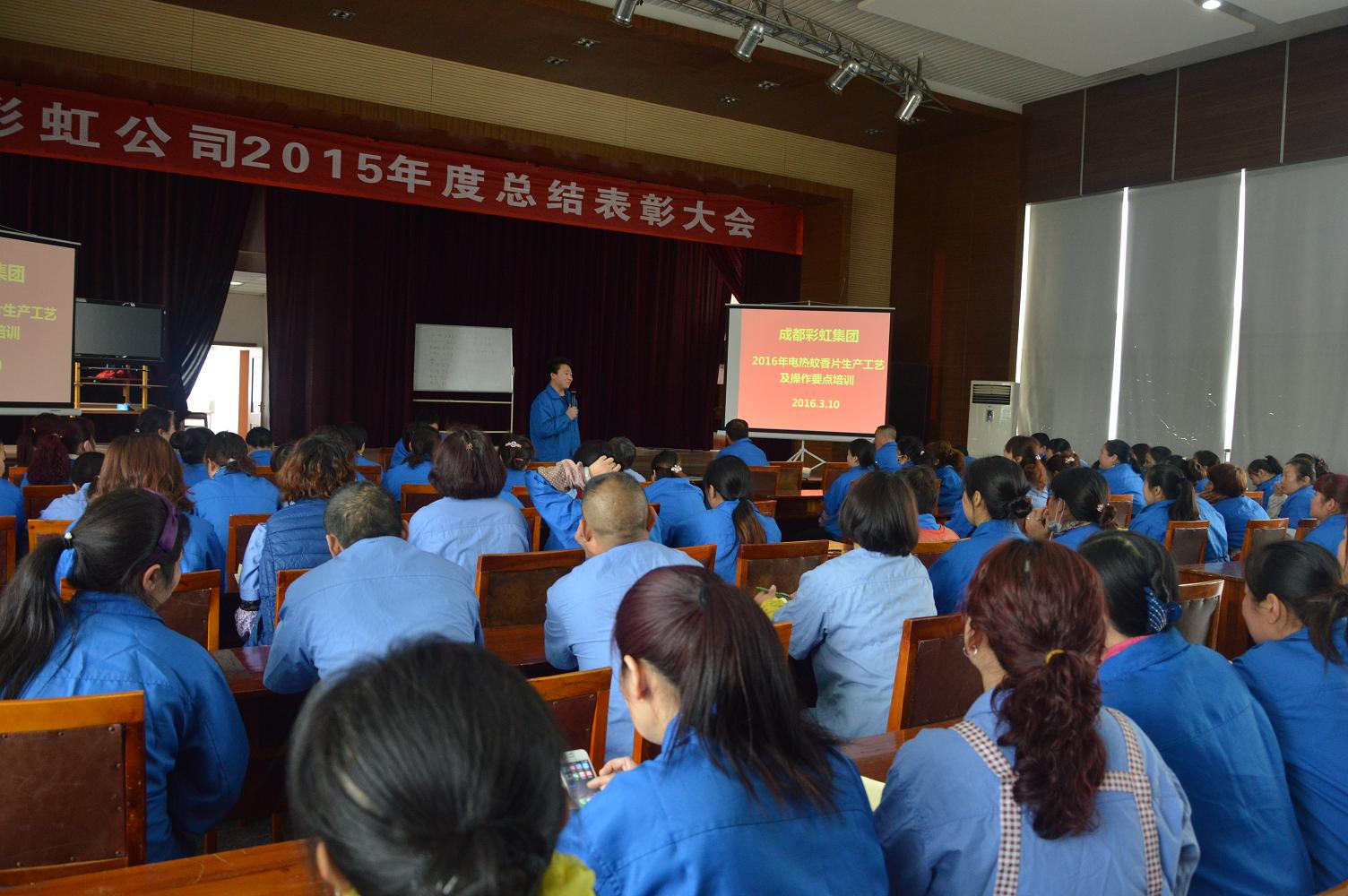 成都爱游戏（中国）集团2016年家卫产品生产工艺培训