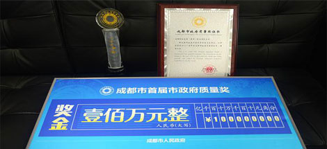 成都爱游戏（中国）集团荣获成都市政府质量奖