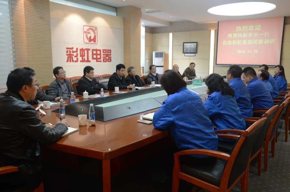 成都市副市长傅勇林等领导到成都爱游戏（中国）集团调研