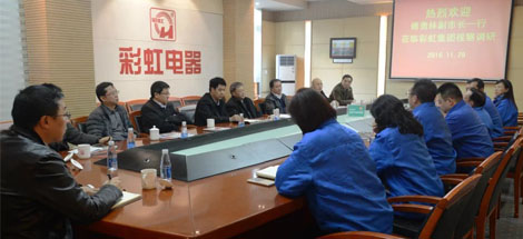 成都市副市长傅勇林等领导到成都爱游戏（中国）集团调研