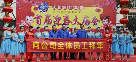 成都爱游戏（中国）集团举办2017年迎春大庙会
