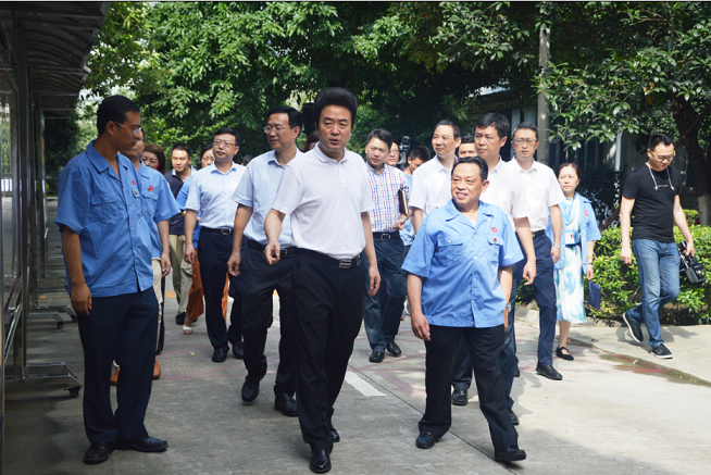 成都市纪委书记王川红到成都爱游戏（中国）集团调研
