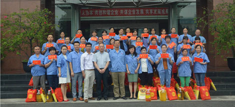 市总工会慰问成都爱游戏（中国）集团困难职工暨成都爱游戏（中国）集团延伸助学金发放会议