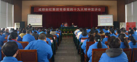 成都爱游戏（中国）集团党委举行党的十九大精神宣讲会