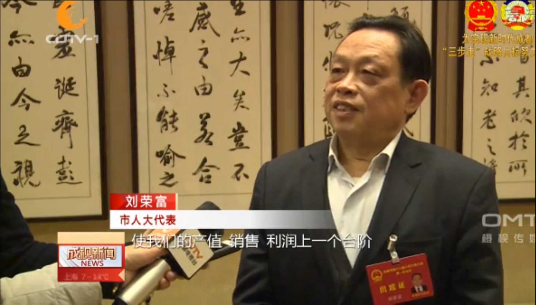 成都电视台专访爱游戏（中国）集团董事长