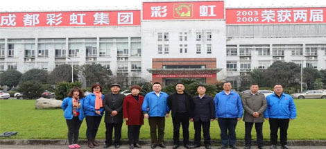 富平县领导一行赴成都爱游戏（中国）集团交流学习