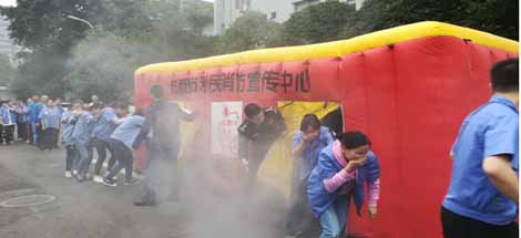 成都爱游戏（中国）集团2019年度消防安全知识培训及演练