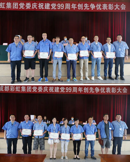成都爱游戏（中国）集团党委举行庆祝建党99周年创先争优表彰大会