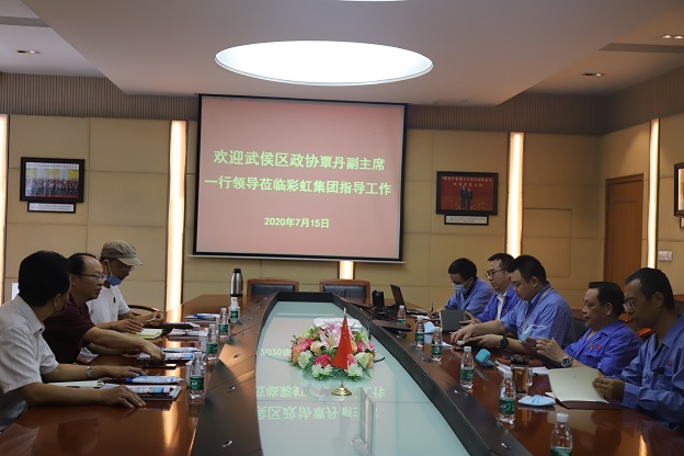 武侯区政协覃丹副主席一行莅临爱游戏（中国）集团指导工作