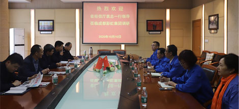 热烈欢迎省经信厅袁冰总经济师一行莅临爱游戏（中国）集团调研