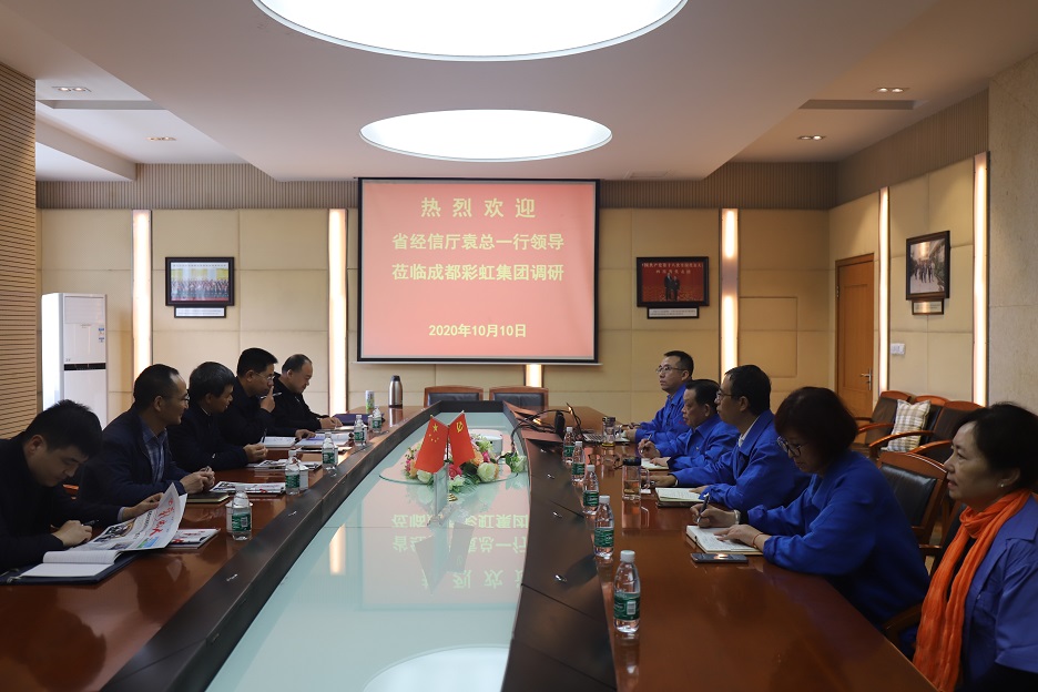 省经信厅袁冰总经济师一行莅临成都爱游戏（中国）集团调研