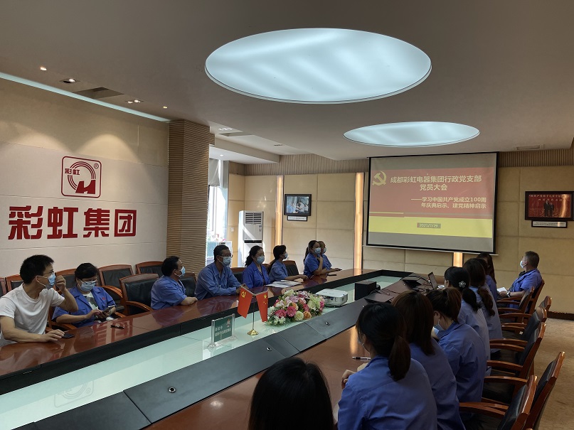 成都爱游戏（中国）集团行政党支部学习中国共产党成立100周年庆典启示、建党精神启示