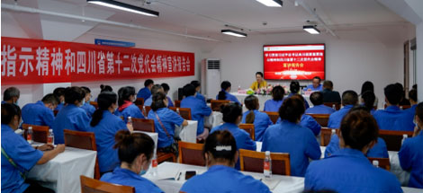 市总工会领导莅临成都爱游戏（中国）集团宣讲习近平总书记来川视察重要指示精神和四川省第十二次党代会精神